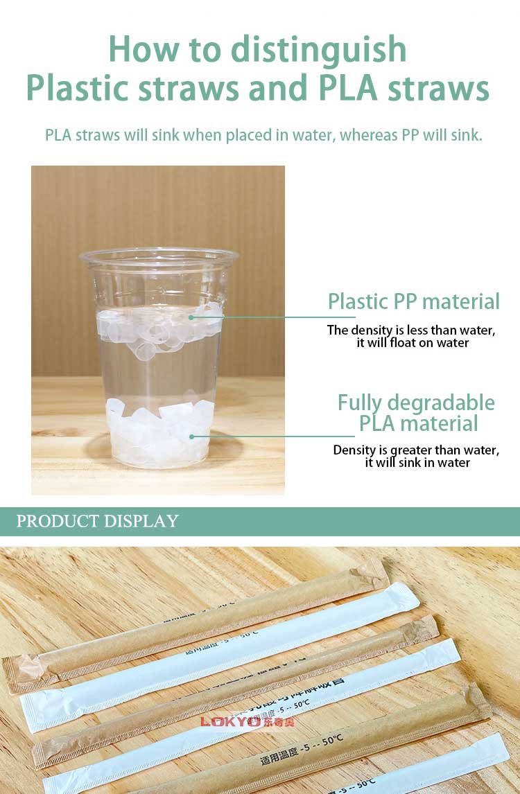 Biodegradable pla straws